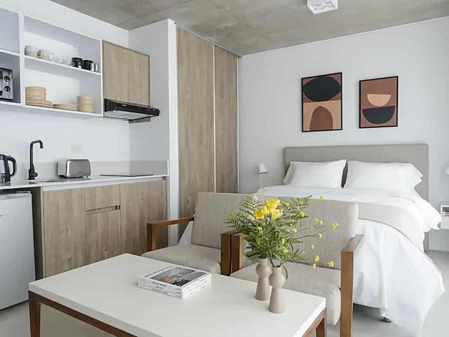 (#601) Studio en Palermo HW - Mesa Baja Pisos Altos
